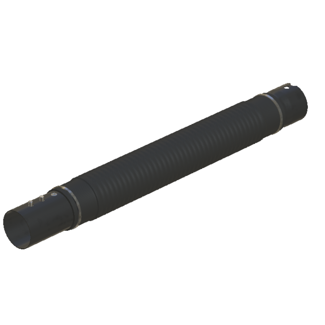 Manguera de plástico 50 mm en versión Atex contra explosiones de polvo, artículo 10576 de Ruwac