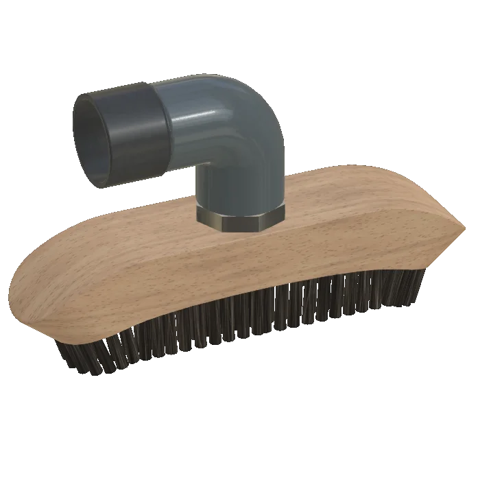 Bürstenmundstück, Holz gerundet