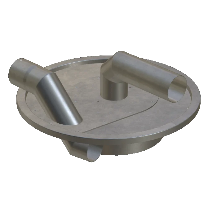Vorabscheiderdeckel, stahlverzinkt