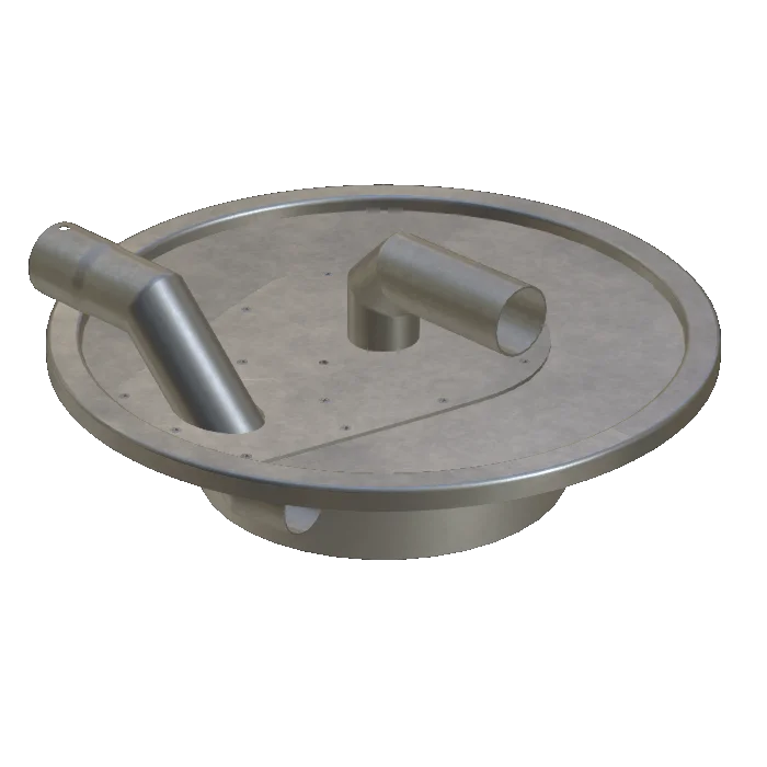 Vorabscheiderdeckel, stahlverzinkt
