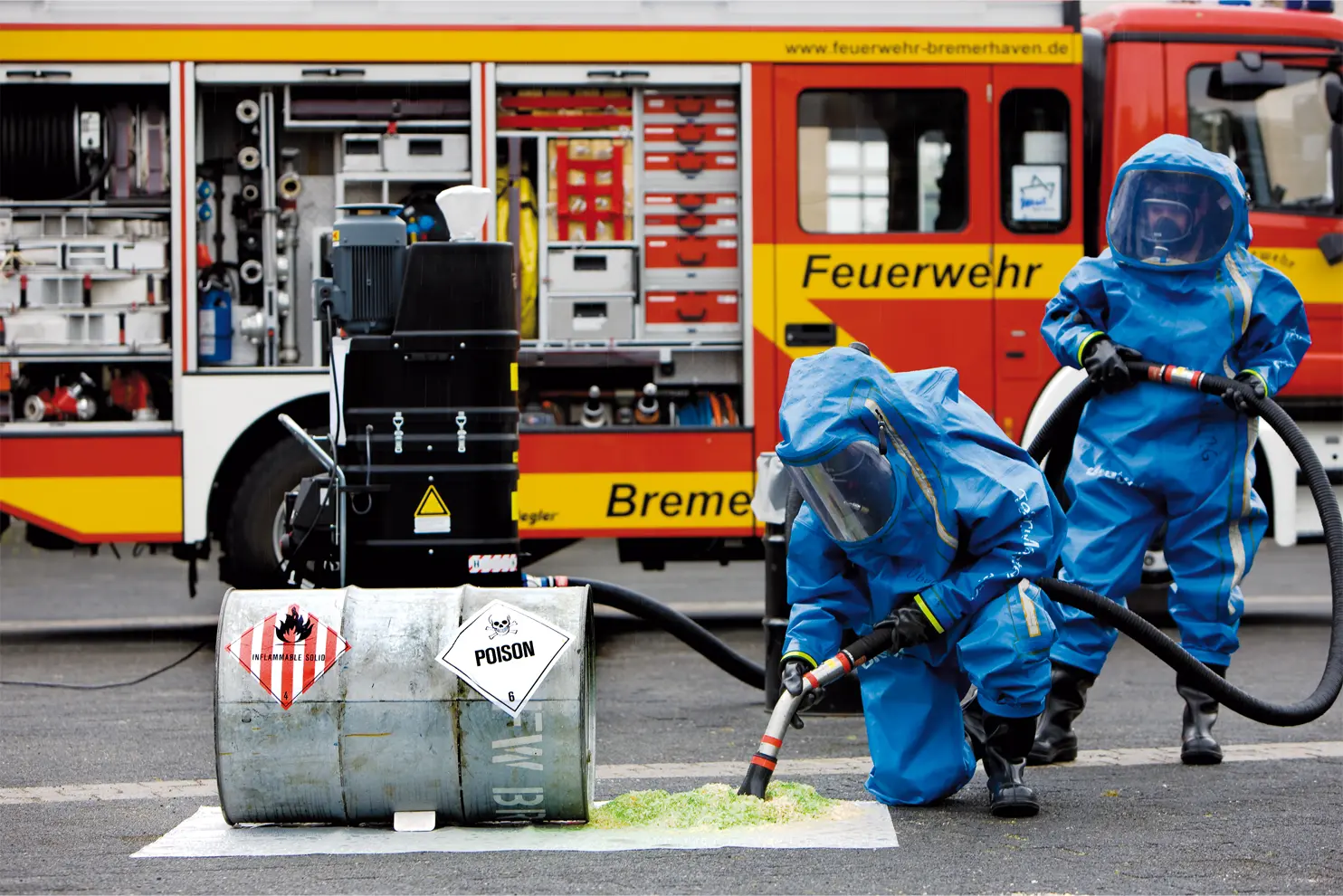Unklare Gefahrstoffe im Feuerwehreinsatz