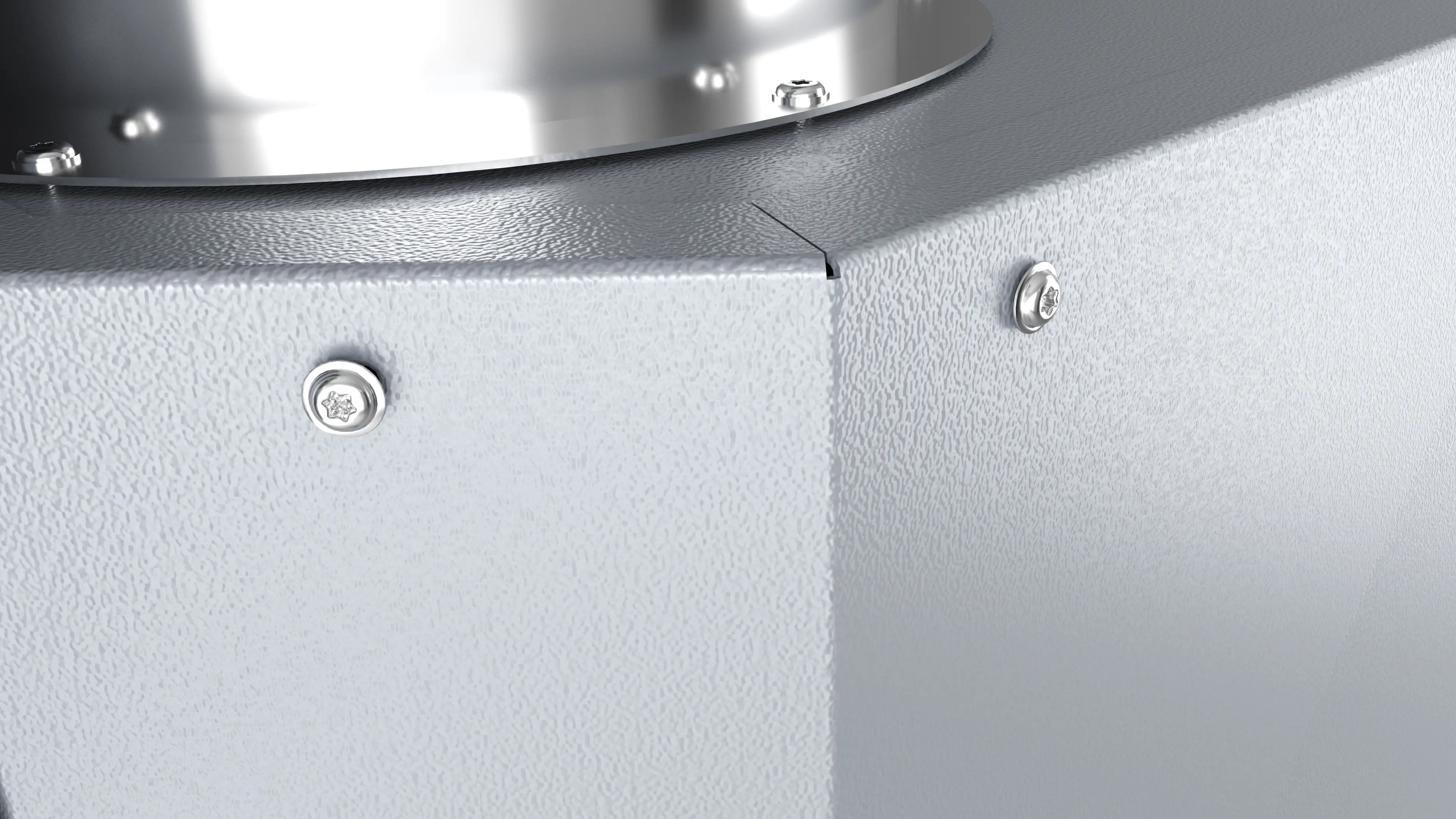 Robustes Stahlgehäuse für den harten Einsatz: Das 3 mm starke Stahlblechgehäuse schützt zuverlässig vor mechanischer Belastung, sorgt für Langlebigkeit und macht den DA5 widerstandsfähig in rauen Produktionsumgebungen.